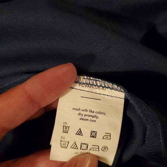 Van Heusen Flex Tall Fit Stretch Long Sleeve 16 1/2 35/36 Green - Picture 3 of 4